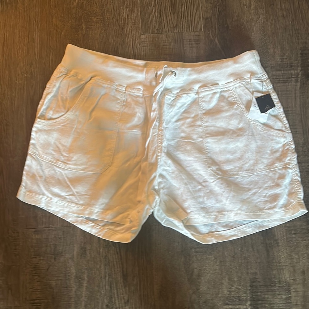 Calvin Klein 100% White Linen Drawstring Shorts XXL NWT